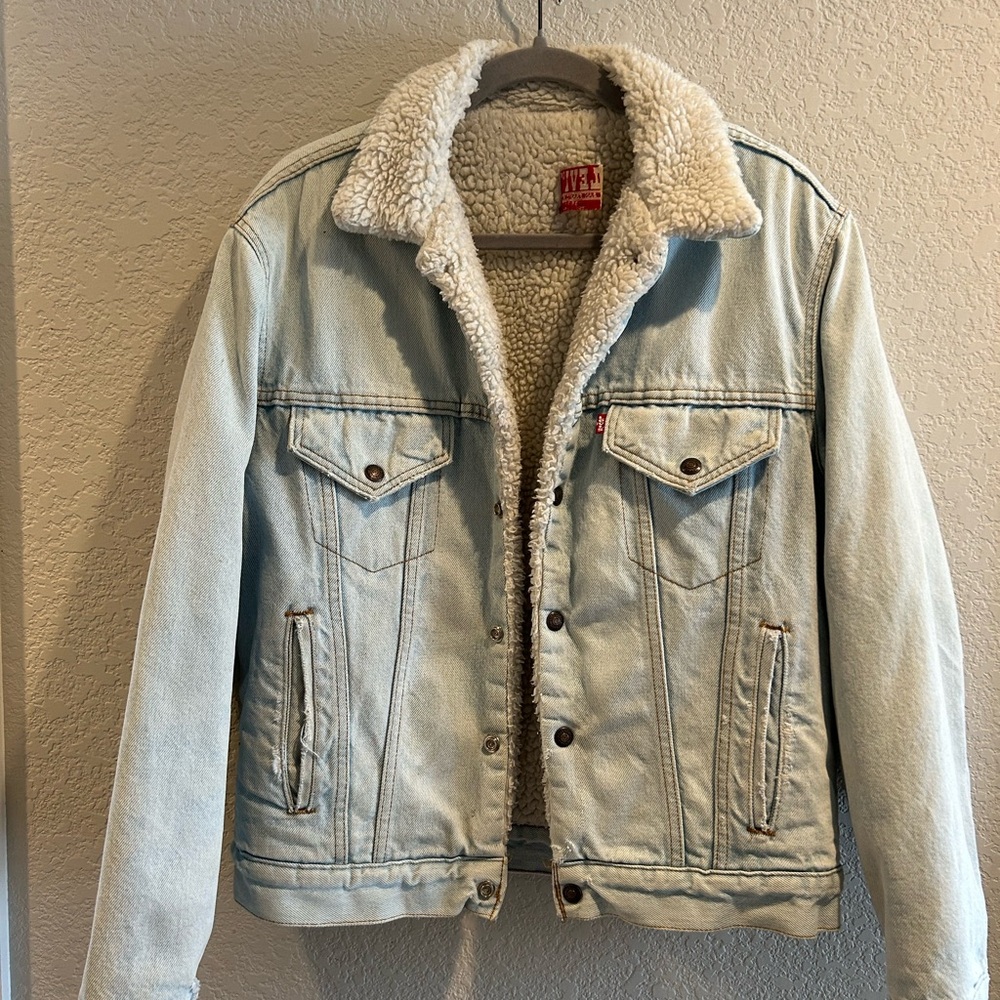 Levi's Light Blue Sherpa-Lined Denim Jacket